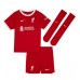 Liverpool Mohamed Salah #11 Koszulka Podstawowych Dziecięca 2023-24 Krótki Rękaw (+ Krótkie spodenki)